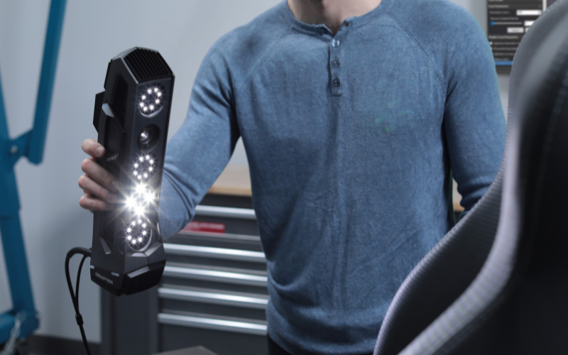 Go!SCAN 3D SPARK scanning car seat