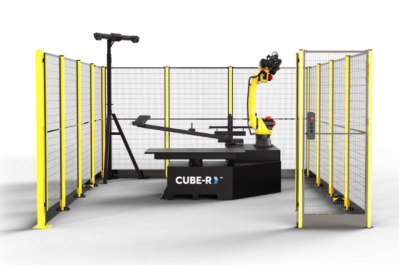 CUBE-R layout with mesh and light curtain