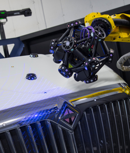 MetraSCAN 3D-R scanning shiny surfaces